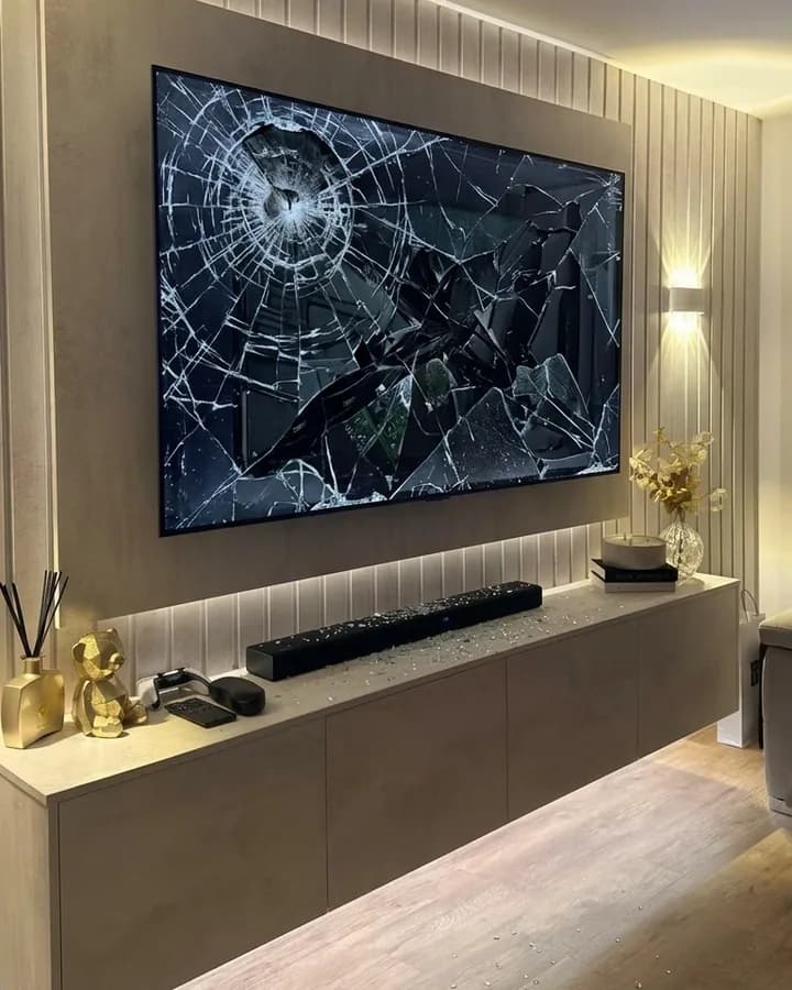TV exploded